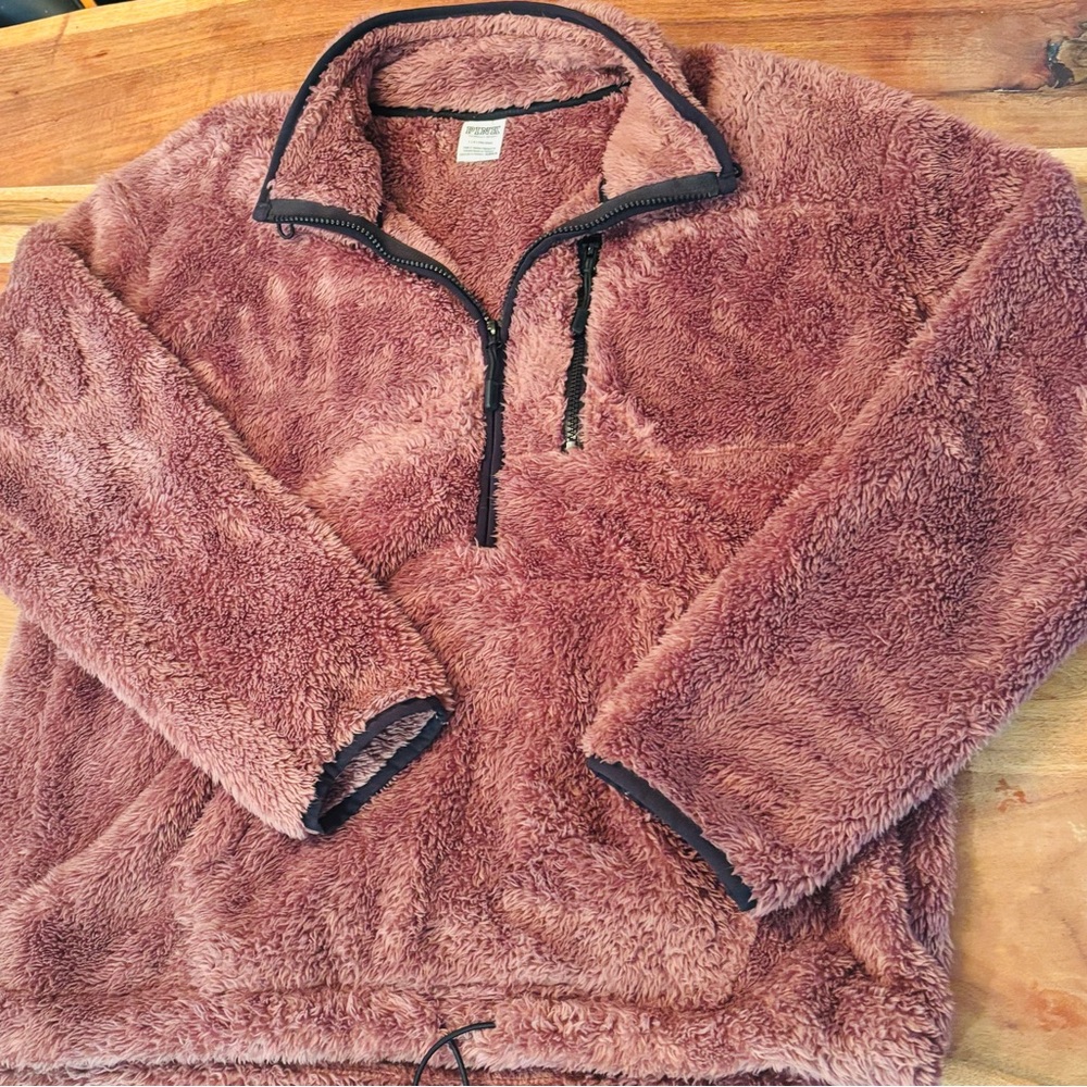 PINK Victoria's Secret Plush Mauve Jacket
